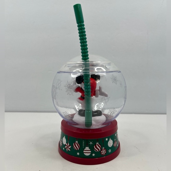 Disney Annual Possholder Mickey Mouse Christmas Snow-Globe Sipper Cup - Picture 3 of 9